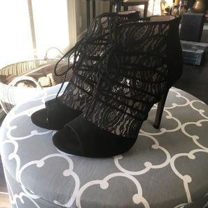 Jessica Simpson heeled open toe booties